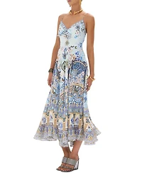 Printed Linen Tie Front Dress Al Manial Palace Memoirs