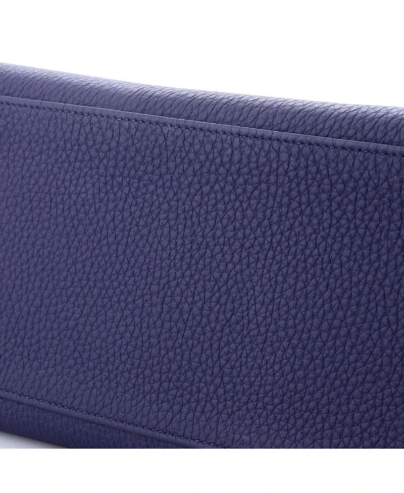 Kelly Handbag Blue Togo with Gold Hardware