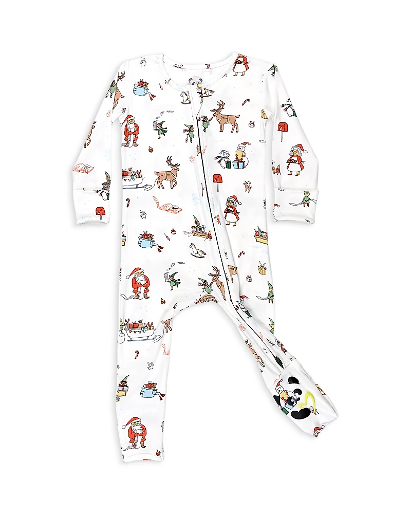 Bellabu Bear Unisex Santa's Workshop Convertible Footie - Baby