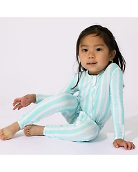 Unisex Slumber Stripes Convertible Footie - Baby