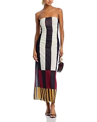 Daphne Striped Tube Dress