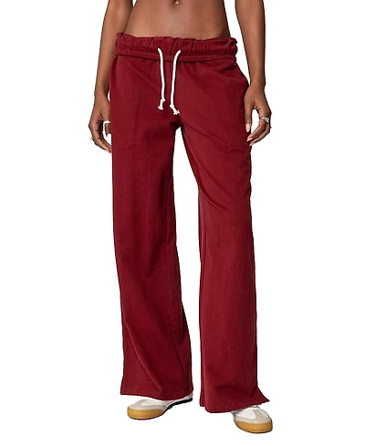 Edikted Chance Fold Over Sweatpants