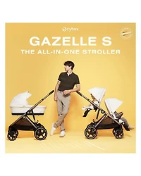 Gazelle S 2 Single to Double + Cloud G Lux Travel System with Cot