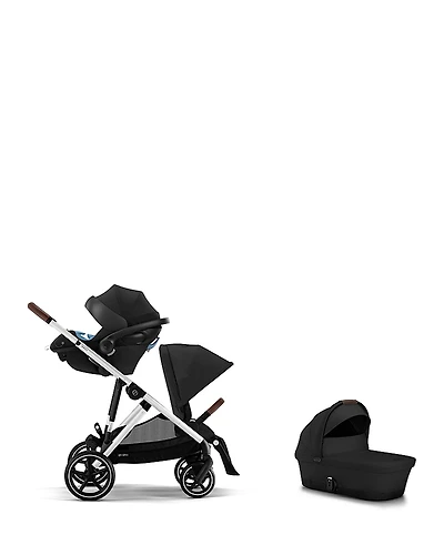 Cybex Gazelle S 2 Single to Double + Aton G Swivel Travel System with Gazelle S Cot