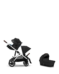 Cybex Gazelle S 2 Single to Double + Aton G Swivel Travel System with Gazelle S Cot
