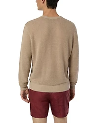 Linen Textured Knit Henley Sweater