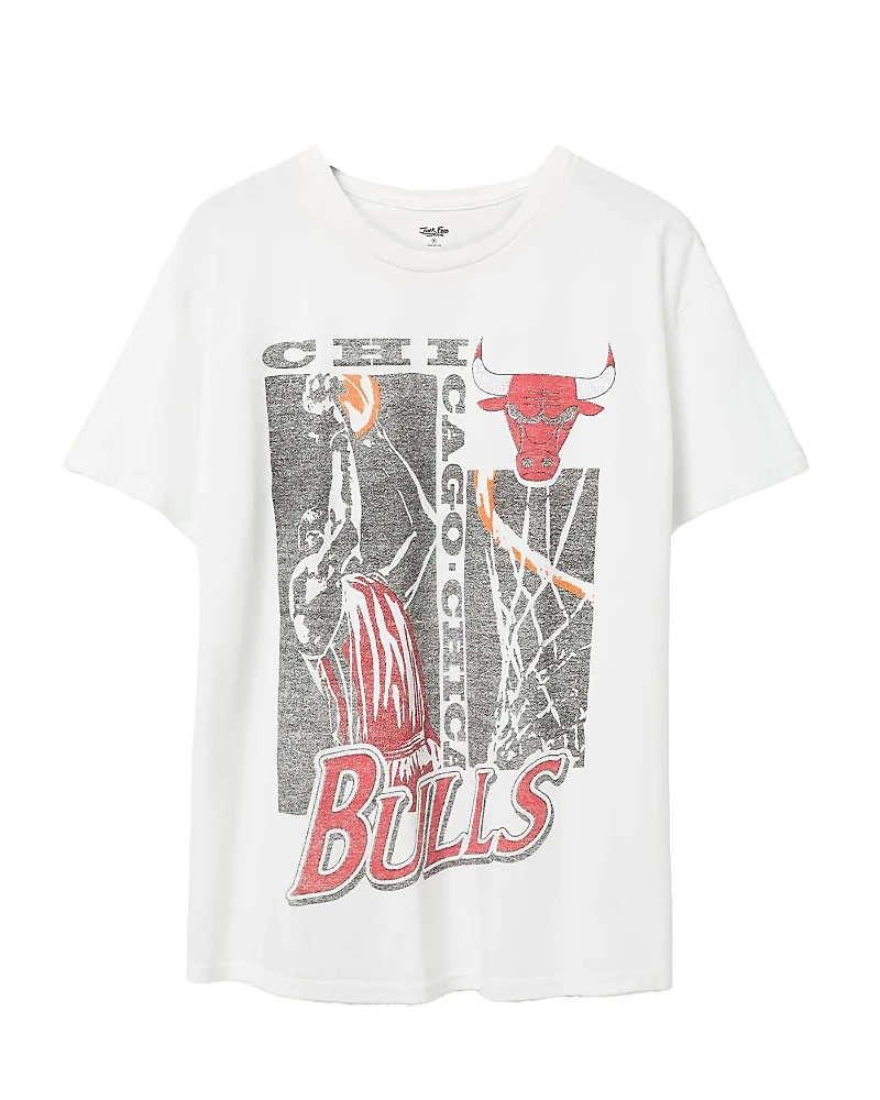 Junk Food Clothing Unisex Nba Chicago Bulls Jump Shot Short Sleeve Tee