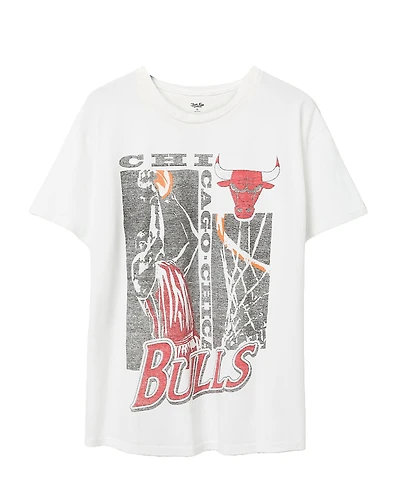 Junk Food Clothing Unisex Nba Chicago Bulls Jump Shot Short Sleeve Tee