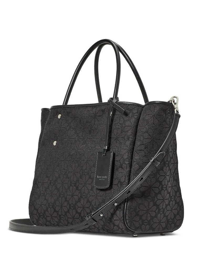 Spade Flower Jacquard Tote