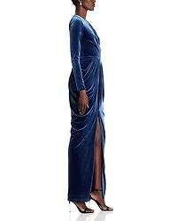 Finnegan Draped Velvet Gown
