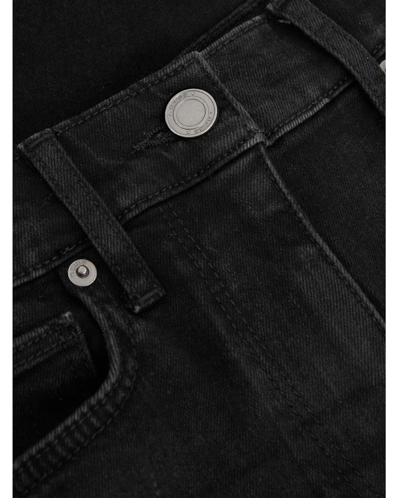 Ameria High Rise Wide Leg Jeans Black