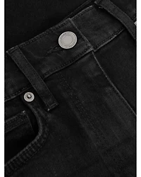 Ameria High Rise Wide Leg Jeans Black