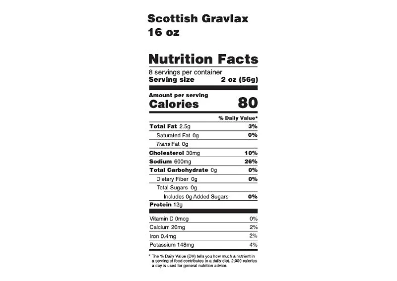 Gravlax Salmon 16 oz