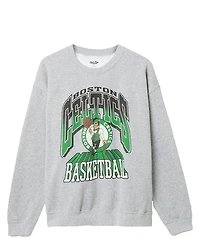 Junk Food Clothing Unisex Nba Boston Celtics Backcourt Crew Fleece Sweatshirt
