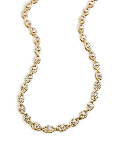 Baublebar Evil Eye on Repeat Crystal Tennis Necklace, 16-19