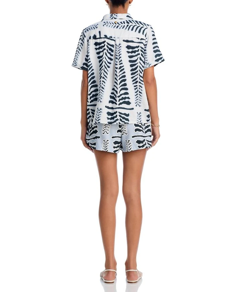 Maya Printed Cover Up Shirt