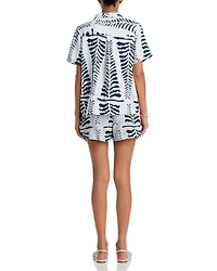Maya Printed Cover Up Shirt