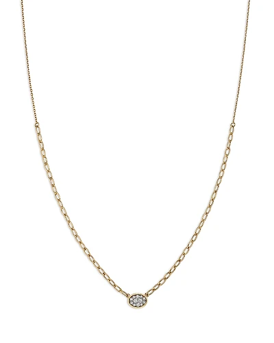 Bloomingdale's Fine Collection 14K Yellow Gold Diamond Pendant Necklace, 0.25 tcw