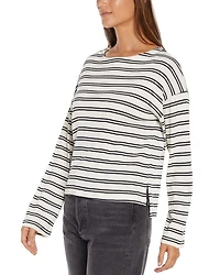 Rumi Striped Boat Neck Top