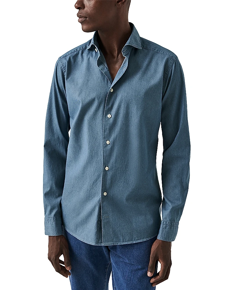Eton Slim Fit Denim Shirt