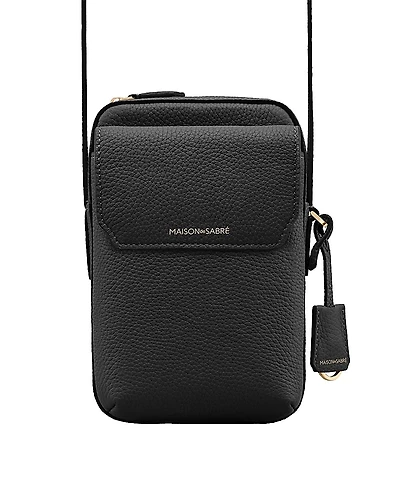 Maison de SABRE Leather Zip Phone Pouch