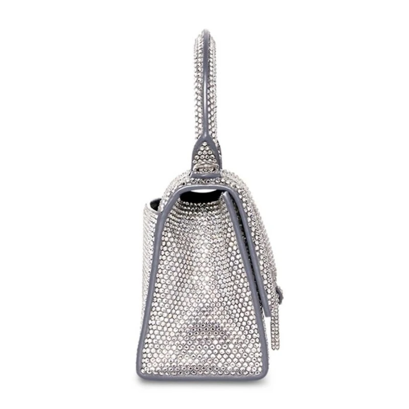 Hourglass Handbag with Rhinestones