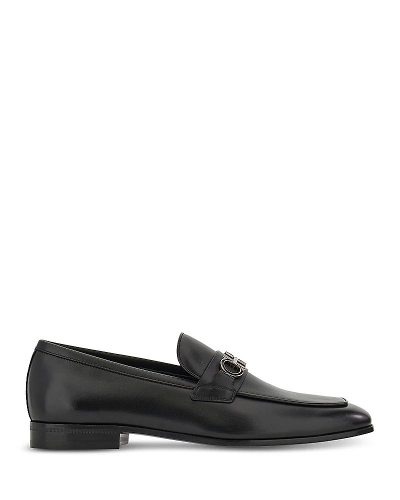 Ferragamo Men's Balty Gancini Leather Loafers