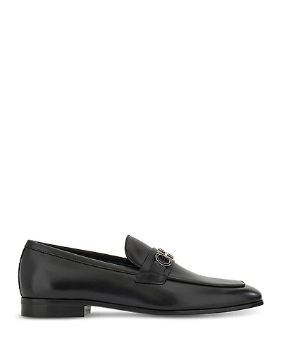 Ferragamo Men's Balty Gancini Leather Loafers