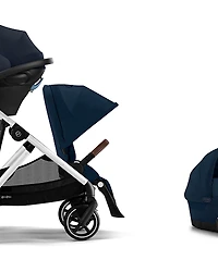 Cybex Gazelle S 2 Single to Double + Aton G Swivel Travel System with Gazelle S Cot