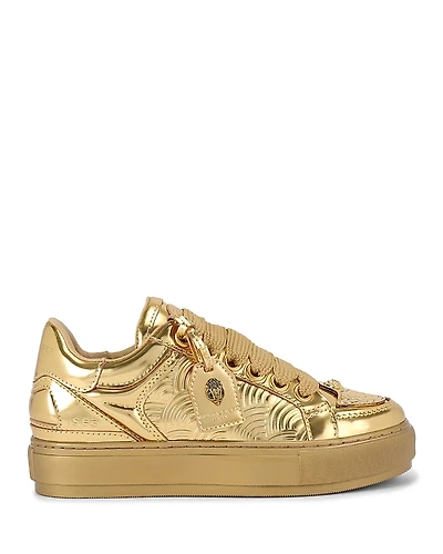 Kurt Geiger London Women's Southbank Tag Metallic Sneakers