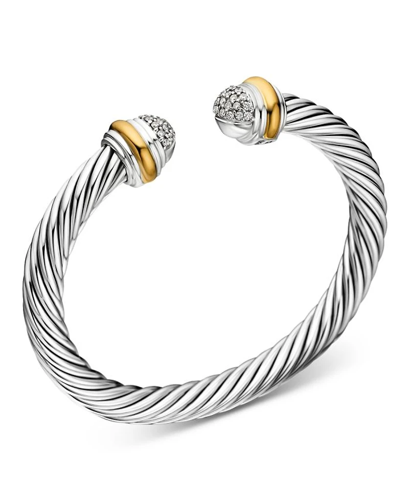 Cable Classics Bracelet with Diamonds and Gold