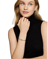 Petite Châtelaine ® Bracelet Sterling Silver with Blue Topaz, 3mm