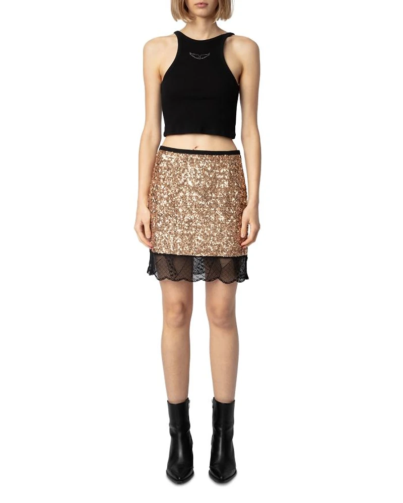 Justicias Sequin Mini Skirt