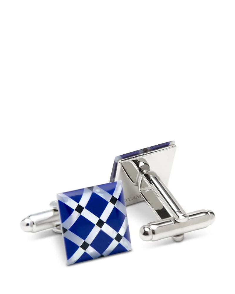 Mother of Pearl Diamond Cufflinks