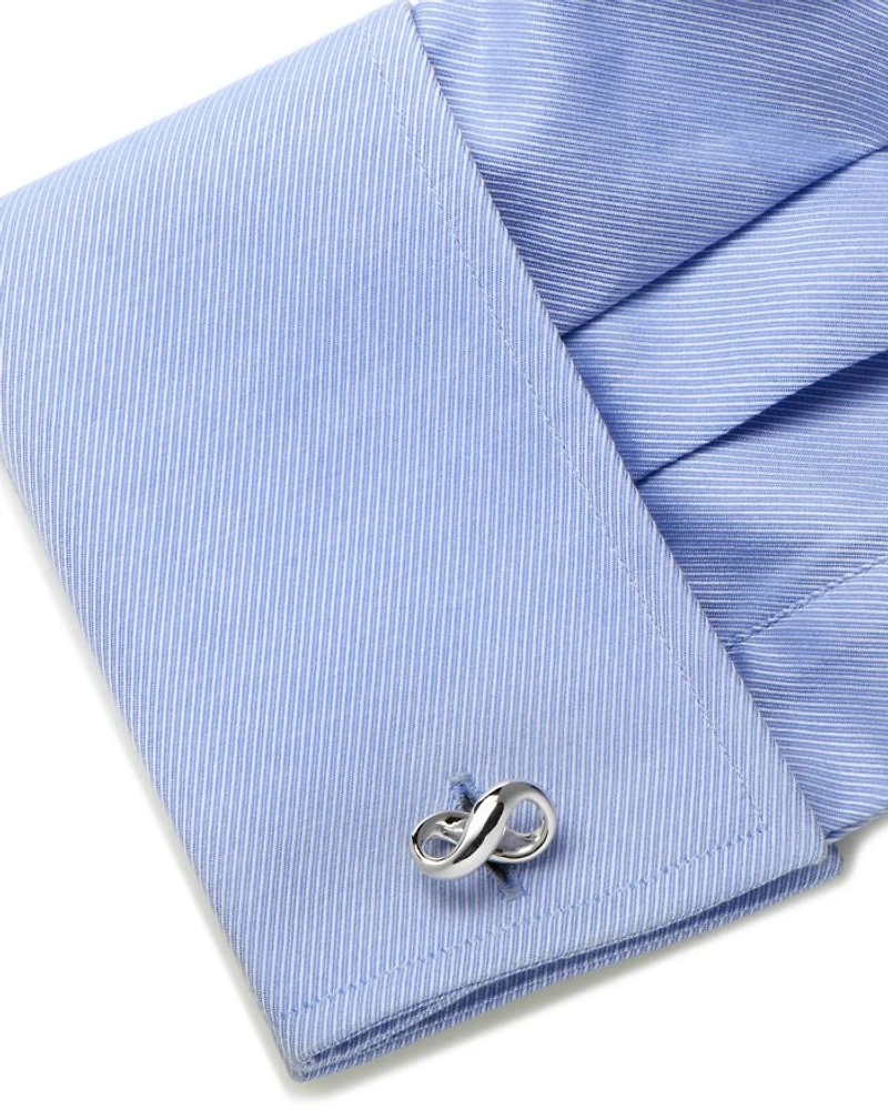 Infinity Symbol Sterling Silver Cufflinks