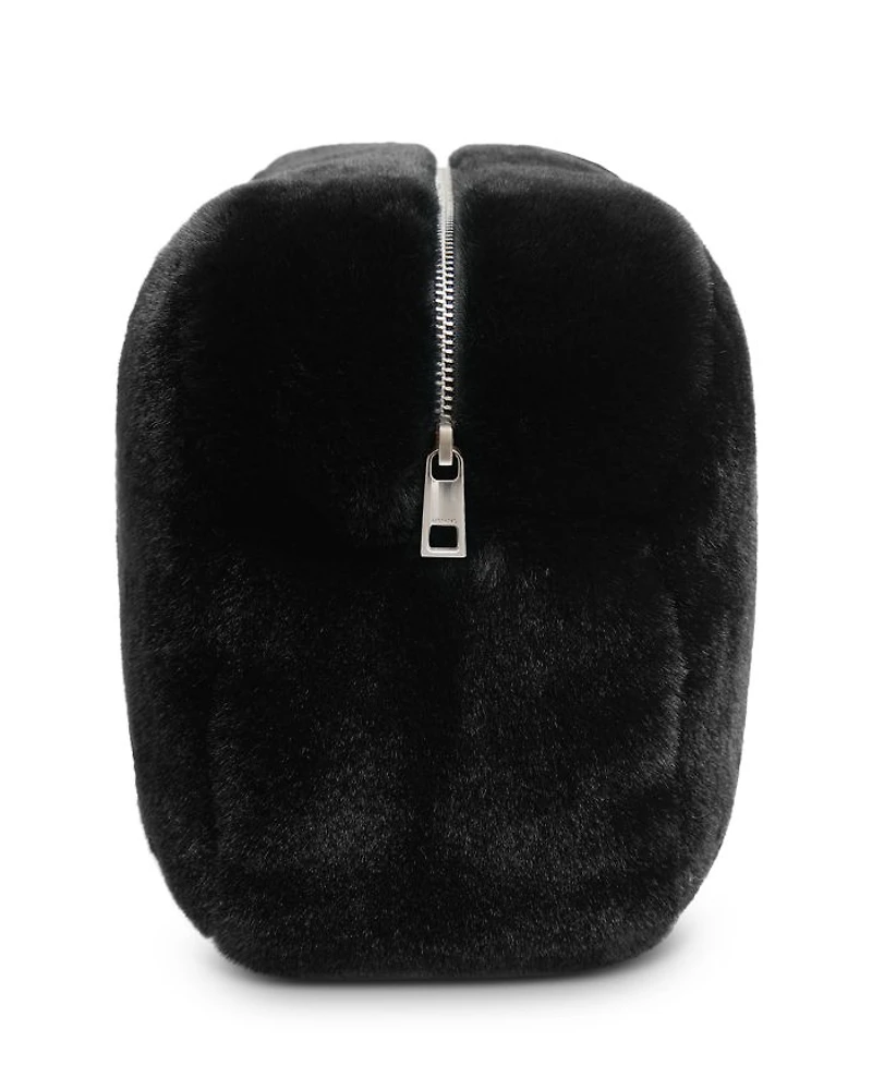 Noor Leopard Faux Fur Jumbo Pouch