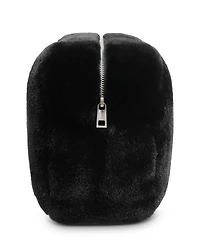 Noor Leopard Faux Fur Jumbo Pouch