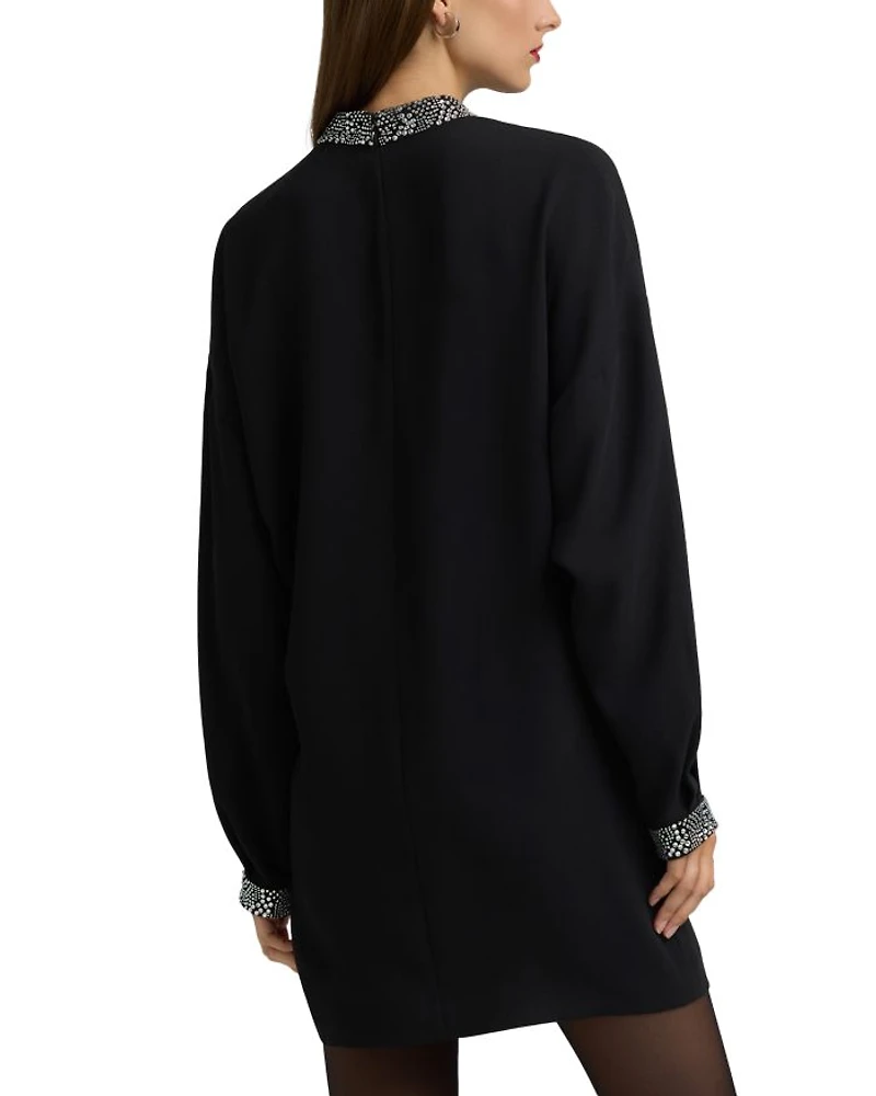 Embellished Neck Dress