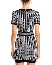 Textured Mini Dress