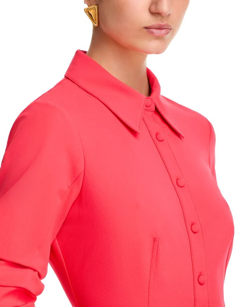 Lucilla Twist Front V Neck Dress