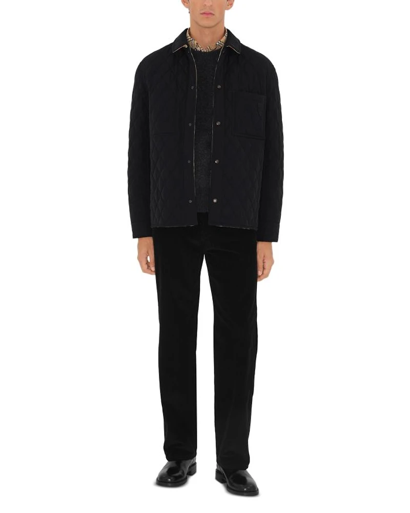 Classics Nylon & Cotton Quilted Reversible Shirt Jacket