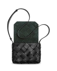Diago Intreccio Leather Crossbody Bag
