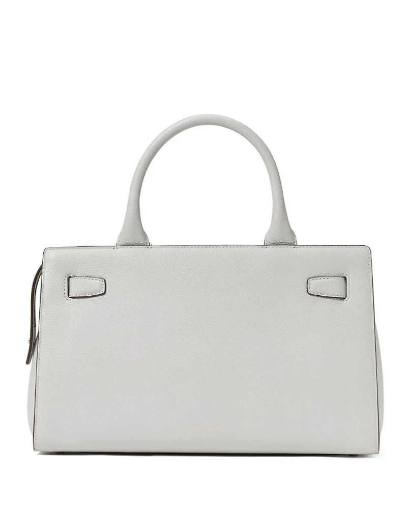 Deco Pebbled Leather Medium Satchel