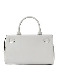 Deco Pebbled Leather Medium Satchel