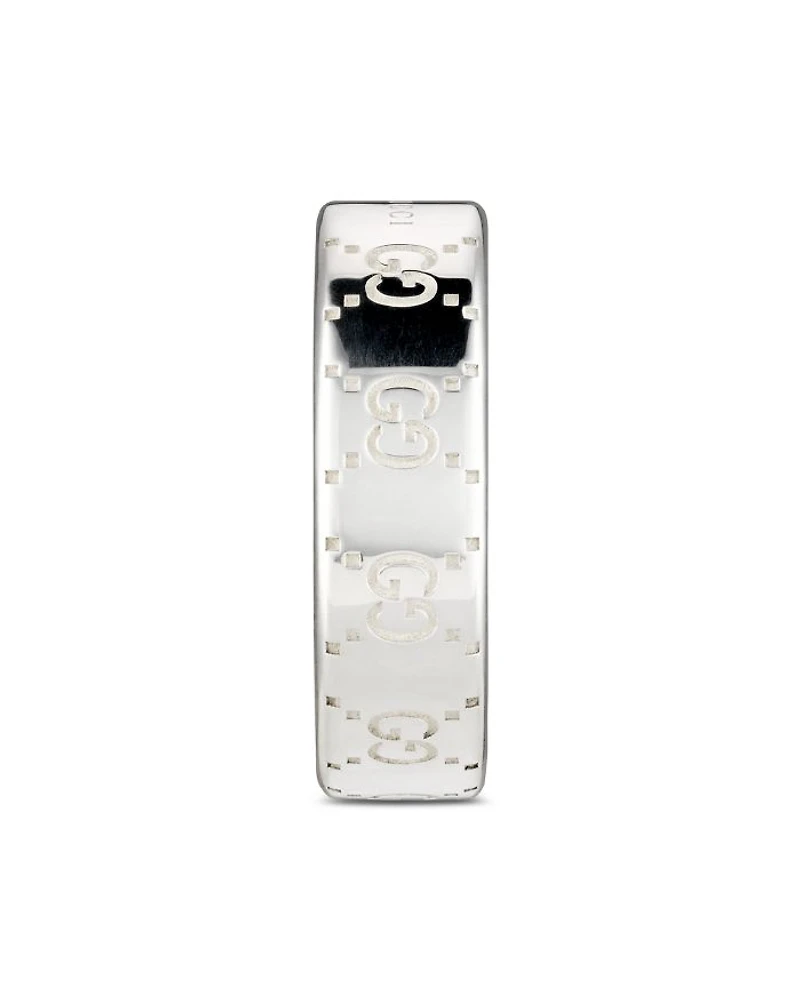 Sterling Silver Gucci Signature Logo Band