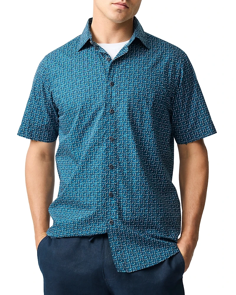 Rodd & Gunn Keystone Printed Short Sleeve Shirt