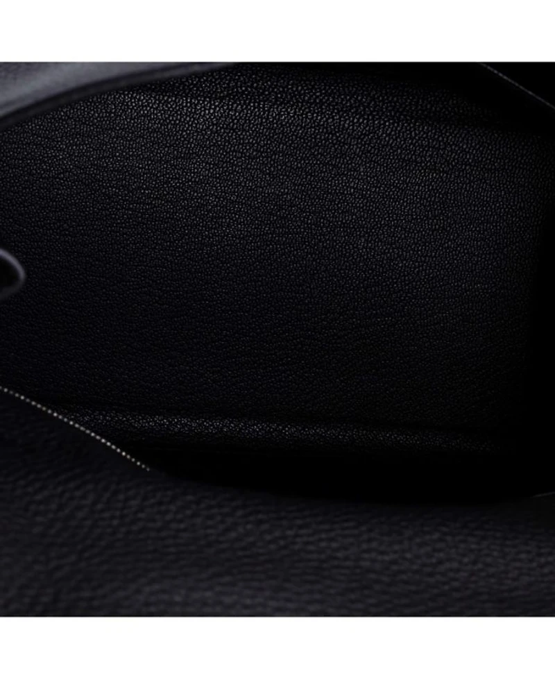 Kelly Handbag Black Togo with Palladium Hardware