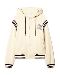 Off-White Fleece Varsity Hoodie Jacket