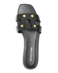 Women's Via Leather Slide Sandals