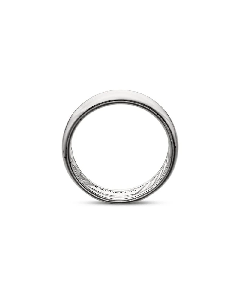 Men's 18K White Gold Classic Band